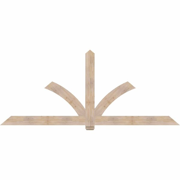 Ekena Millwork Redmond Smooth Timber Gable Bracket, Douglas Fir, 108"W x 45"H x 1 1/2"D x 5 1/2"F, 10/12 Pitch GBW108X45X0206RED00SDF - main